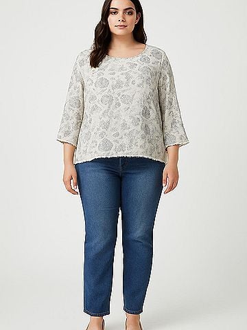 Papermoon 3/4 Sleeve Blouse (view 2)