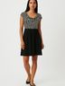 Corey Houndstooth Black Cocktail Dress Size S - photo 2