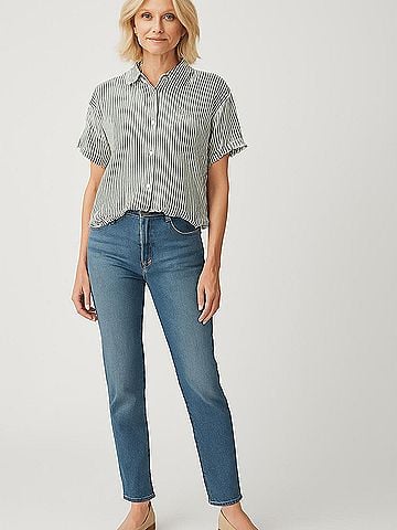 Industry Short Sleeve Blouse (view 2)