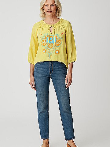 Ivy Jane 3/4 Sleeve Blouse (view 2)