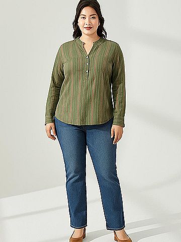 Carve Designs Long Sleeve Blouse (view 2)