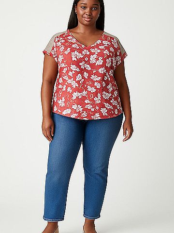 Fortune + Ivy Short Sleeve Blouse (view 2)