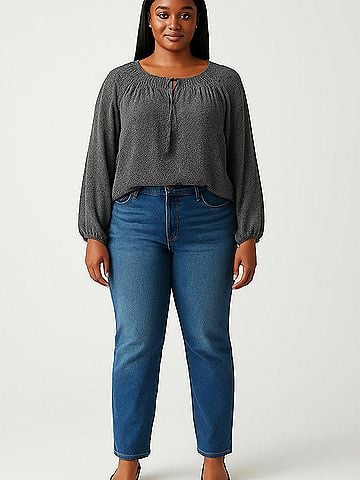 Daisy Fuentes Long Sleeve Blouse (view 2)