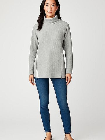 L.L.Bean Signature Long Sleeve Turtleneck (view 2)