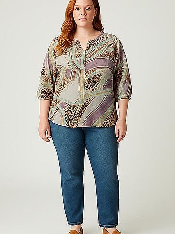 Jennifer Lopez 3/4 Sleeve Blouse (view 2)