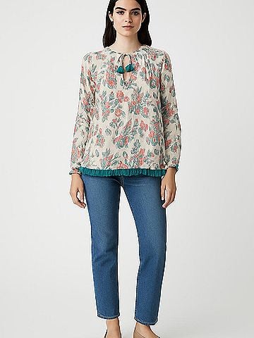 Roller Rabbit 3/4 Sleeve Blouse (view 2)