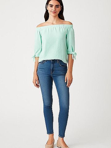 Bar III 3/4 Sleeve Blouse (view 2)