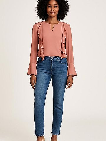Alice Blue Long Sleeve Blouse (view 2)