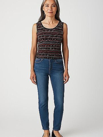 Plisse Sleeveless Top (view 2)