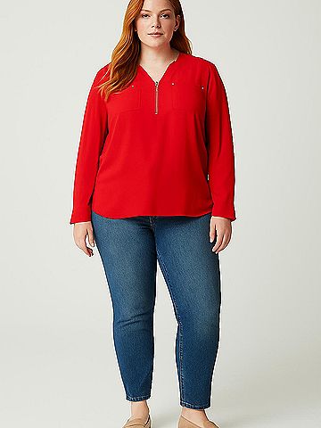 Apt. 9 3/4 Sleeve Blouse (view 2)