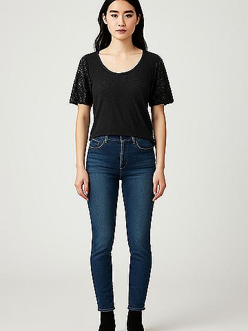 Anine Bing Short Sleeve Top (view 2)