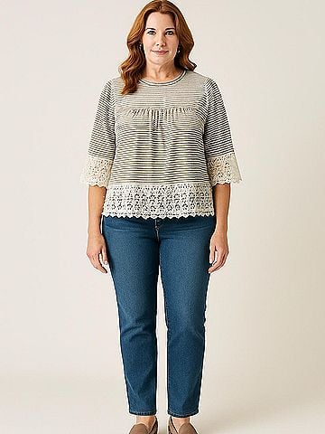 Studio 3/4 Sleeve Blouse (view 2)