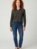 Gerard Darel Animal Print Gray Long Sleeve Blouse Size XS (1) - photo 2