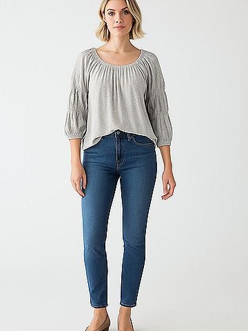Sundance 3/4 Sleeve Blouse (view 2)