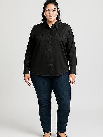 Equipment Long Sleeve Blouse (view 2)