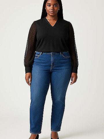 Kate Kasin Long Sleeve Blouse (view 2)