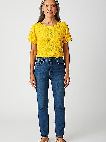 TeXTURE & THREAD Madewell Short Sleeve Top (view 2)