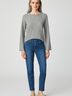 Zara Gray Long Sleeve Top Size S - photo 2
