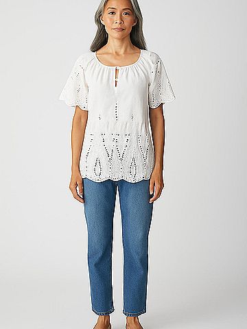 Anne Carson Short Sleeve Blouse (view 2)