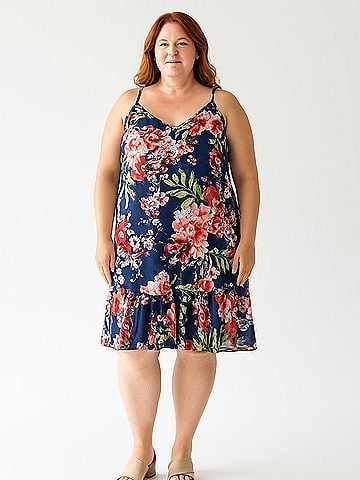 Perfect Peach Casual Dress (view 2)