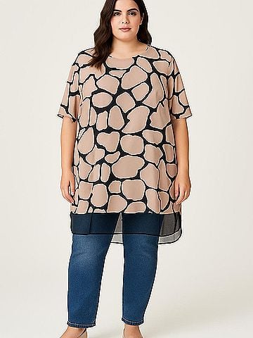 Evans Short Sleeve Blouse (view 2)