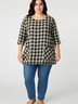 Toofan Black Short Sleeve Blouse Size XL - photo 2
