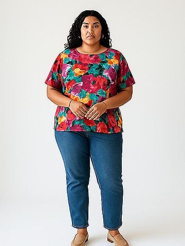Carole Little 3/4 Sleeve Blouse (view 2)