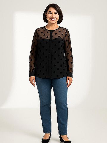 Equipment Long Sleeve Blouse (view 2)