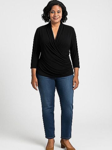 PREMISE 3/4 Sleeve Top (view 2)