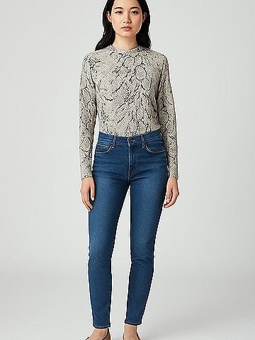 Equipment Long Sleeve Silk Top (view 2)