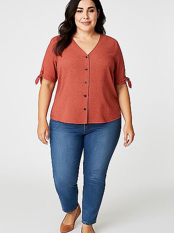 Apt. 9 Short Sleeve Blouse (view 2)