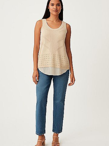 Sunday in Brooklyn Sleeveless Blouse (view 2)