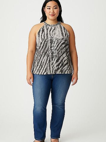 Jennifer Lopez Sleeveless Blouse (view 2)
