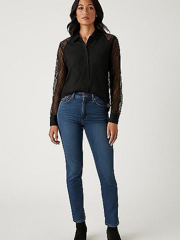 Equipment Long Sleeve Silk Top (view 2)