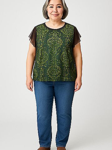 IMAN Short Sleeve Blouse (view 2)