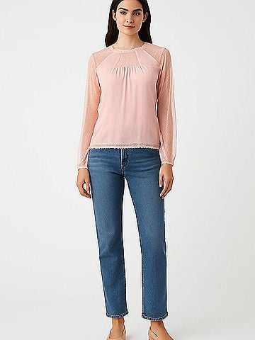 Allegra K Long Sleeve Blouse (view 2)