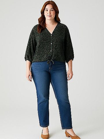 Everly 3/4 Sleeve Blouse (view 2)