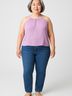 Ambiance 100% Rayon Purple Sleeveless Blouse Size XL - photo 2