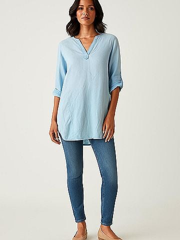 Velvet Heart 3/4 Sleeve Blouse (view 2)