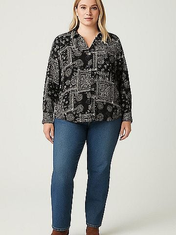 12th Tribe Long Sleeve Blouse (view 2)