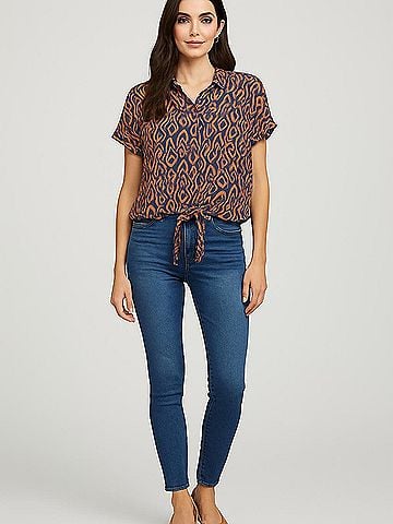 Velvet Heart Short Sleeve Blouse (view 2)