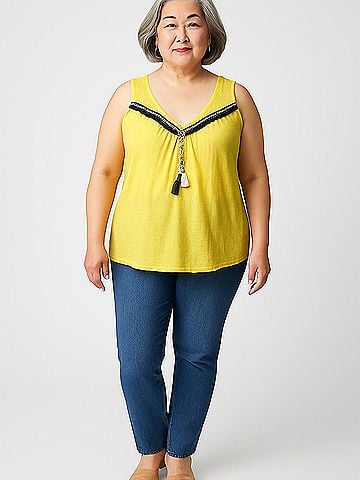 Melissa Paige Sleeveless Blouse (view 2)