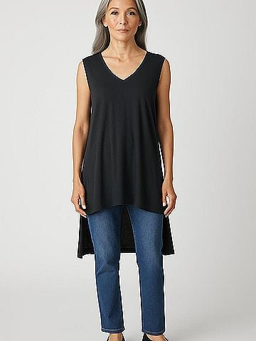 Blue Rain Sleeveless Top (view 2)