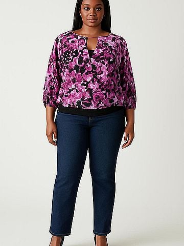 Jennifer Lopez 3/4 Sleeve Blouse (view 2)