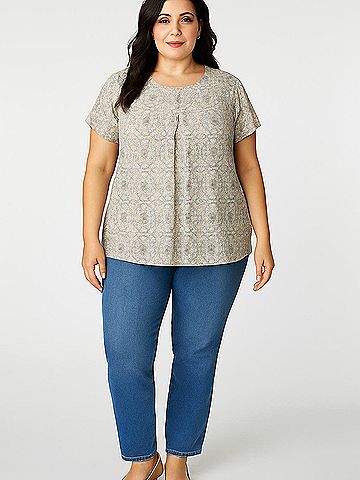 LC Lauren Conrad Short Sleeve Blouse (view 2)