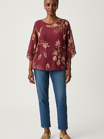 Belle France 3/4 Sleeve Blouse (view 2)