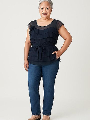 Floreat Sleeveless Silk Top (view 2)