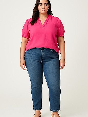 Crown & Ivy Short Sleeve Blouse (view 2)