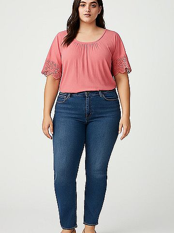New York Laundry Short Sleeve Blouse (view 2)