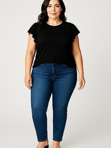 Scoop Short Sleeve Top (view 2)